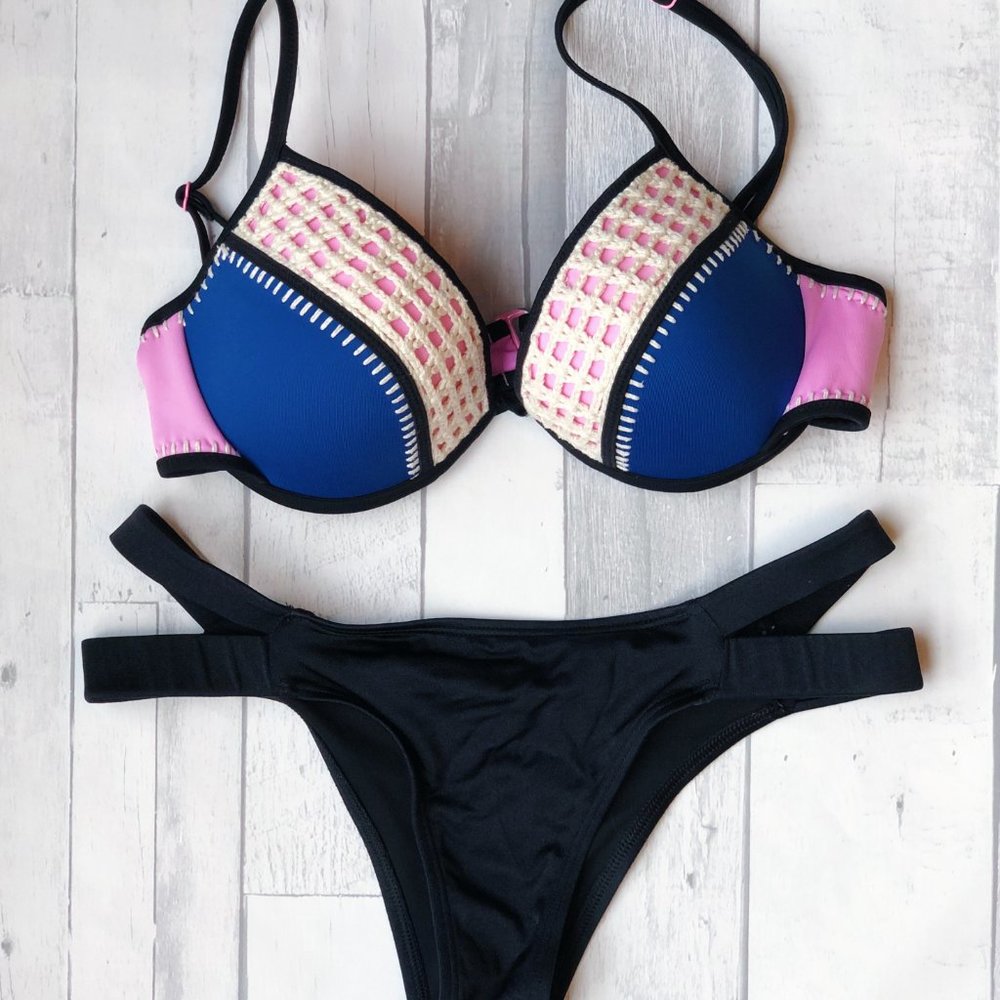Victoria's Secret Surf Crochet Bikini Top & Bottom